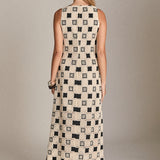 Crochet Patchwork Sleeveless Dress