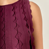 Ruffle Edge A-Line Mini Dress