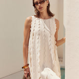 Ruffle Edge A-Line Mini Dress