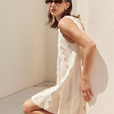 Ruffle Edge A-Line Mini Dress