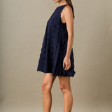 Ruffle Edge A-Line Mini Dress