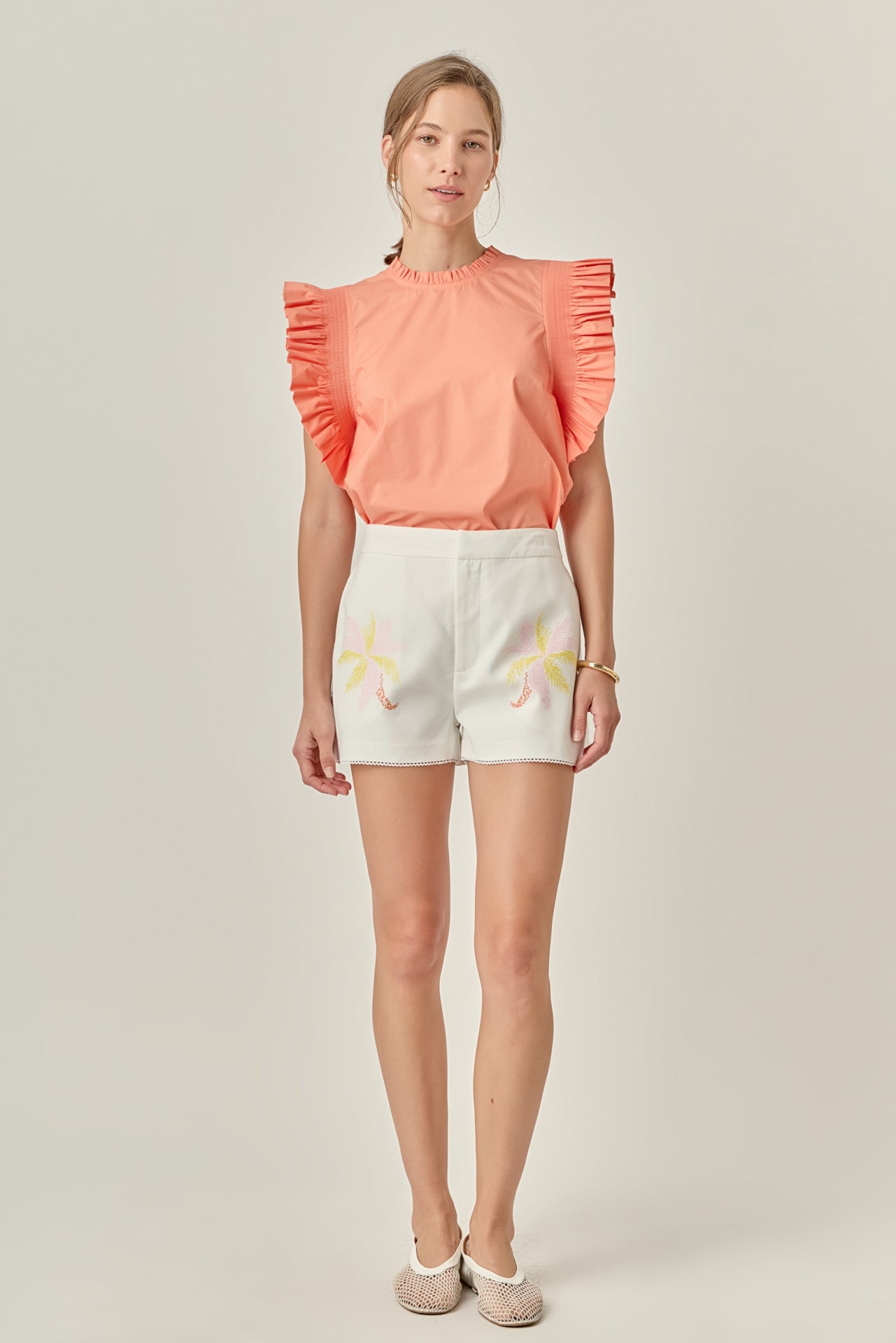 Ruffle Sleeve Top