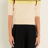 Women Knit Contrast Shirt