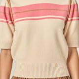 Women Knit Contrast Shirt