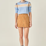 Women Knit Contrast Shirt