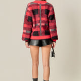 Checkered Plaid Cardigan