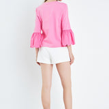 Scallop Bell Sleeve T-Shirt
