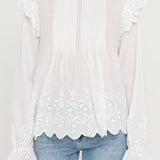 Eyelet Pintuck Blouse