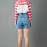 Eyelet Combo Striped Top