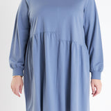 Knit Unbalanced Seam Dress