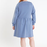 Knit Unbalanced Seam Dress