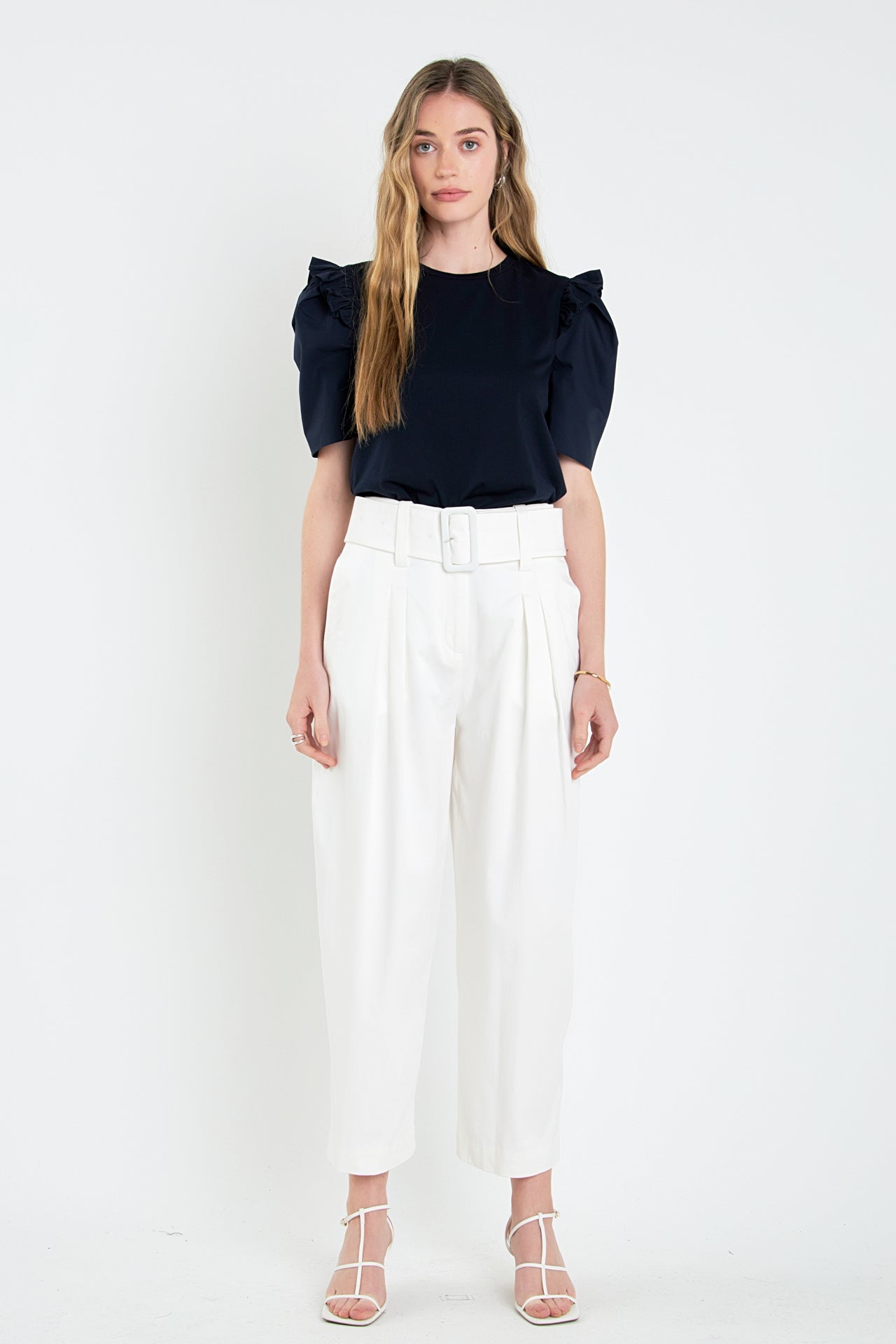 Mini Ruffle Puff Sleeve T-Shirt