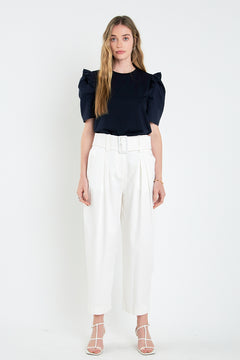Mini Ruffle Puff Sleeve T-Shirt
