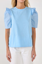 Load image into Gallery viewer, Mini Ruffle Puff Sleeve T-Shirt
