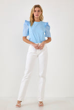 Load image into Gallery viewer, Mini Ruffle Puff Sleeve T-Shirt
