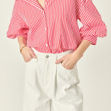 Harper Balloon Sleeve Striped Shirt