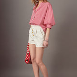 Harper Balloon Sleeve Striped Shirt