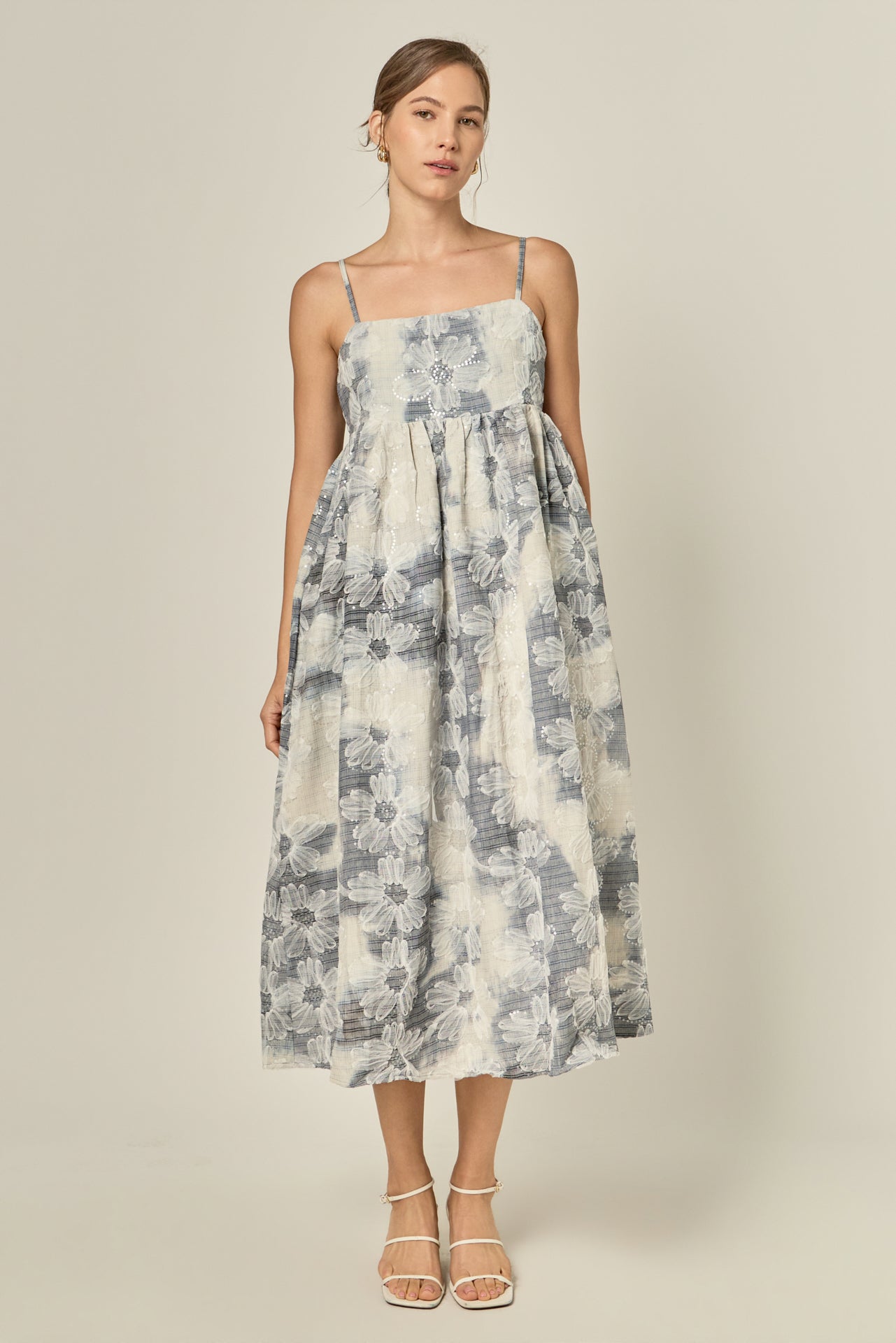 english factory linen cotton ric rac midi dress Sleeveless Ric Rac Midi Dress English Factory