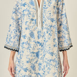 Floral Embroidery Mini Dress