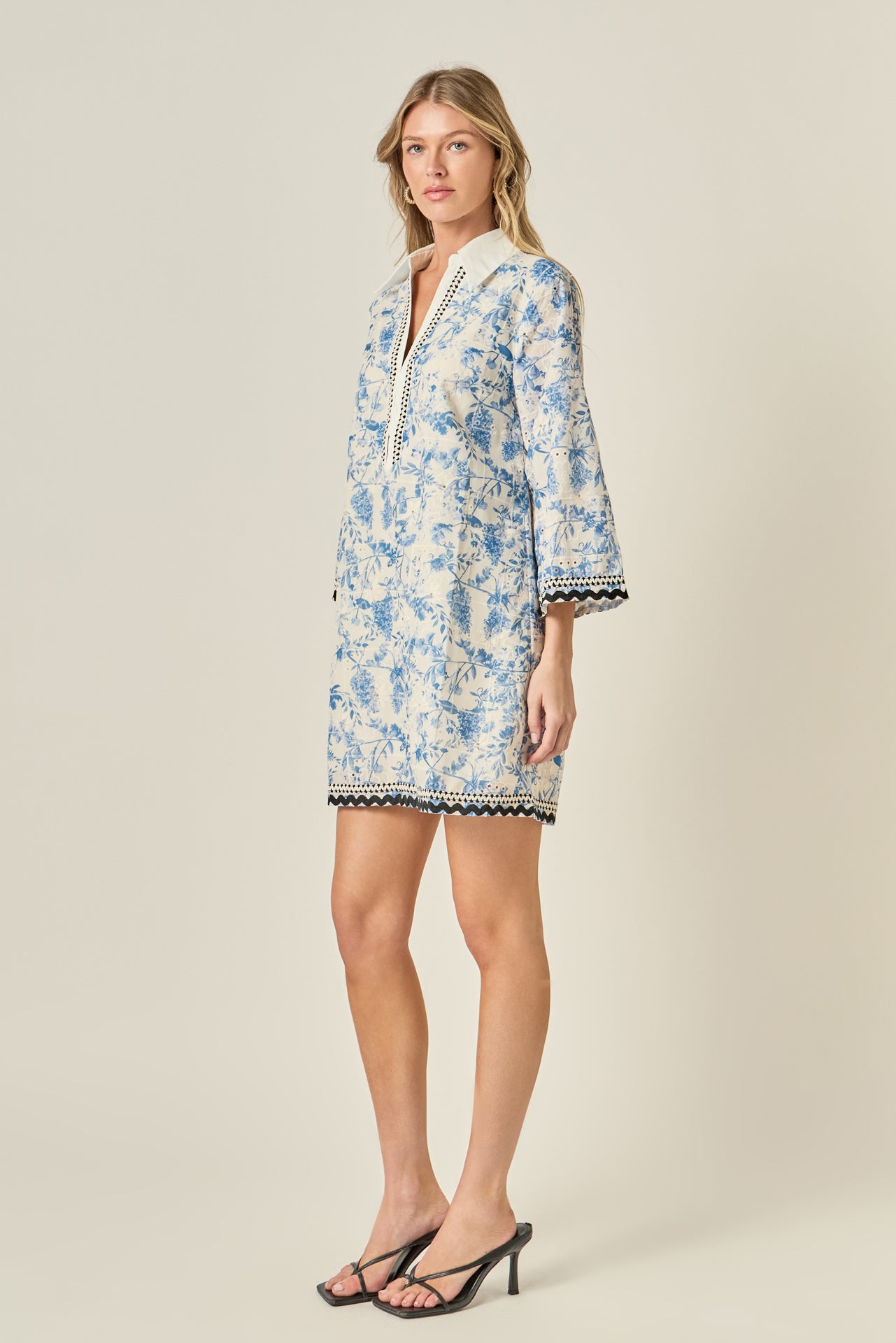 english factory floral mini dress ENGLISH FACTORY Floral Back Cutout Mini Dress