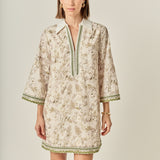 Floral Embroidery Mini Dress- Sold Out