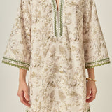 Floral Embroidery Mini Dress- Sold Out