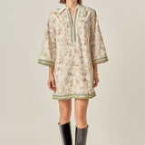 Floral Embroidery Mini Dress- Sold Out