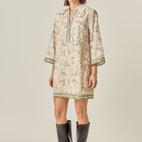 Floral Embroidery Mini Dress- Sold Out