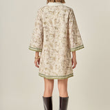 Floral Embroidery Mini Dress- Sold Out