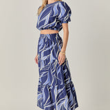 Printed Maxi Skirt