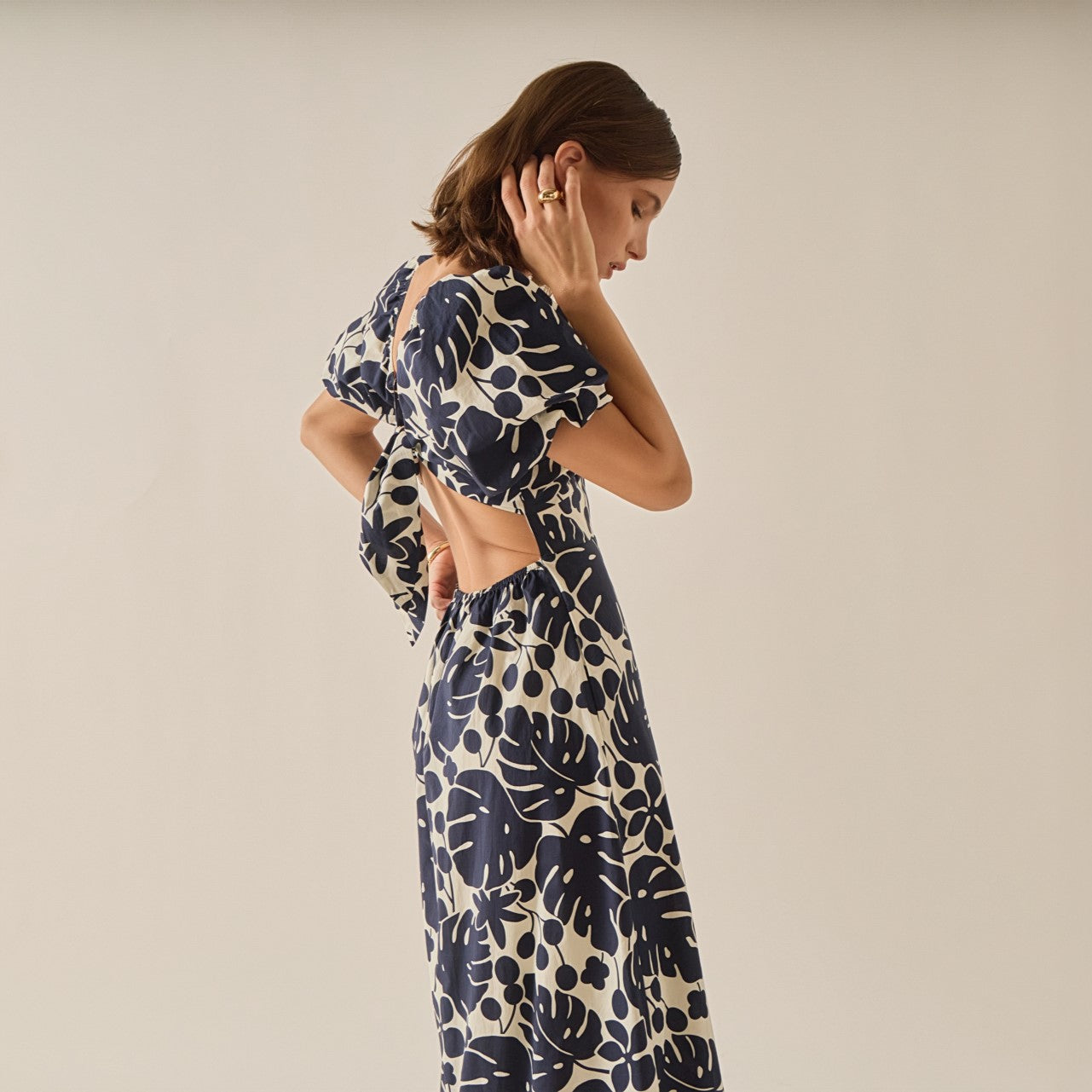 Noir Flora Dress