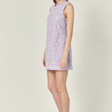 Marina Crochet Lace Mini Dress