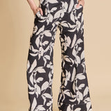 High-Waisted Printed Flare Pants