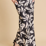 High-Waisted Printed Flare Pants