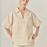 Oversized Collar Top