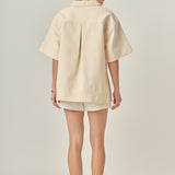 Oversized Collar Top