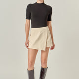Wrap Detail Mini Skort