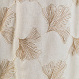 Ginkgo Embroidery Puff Sleeve Mini Dress