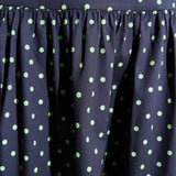 Polka Dot High-Waisted Midi Skirt