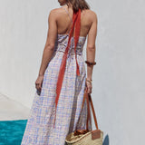 Embroidered Smocked Cami Maxi Dress
