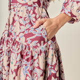 Printed Midi Dress