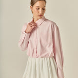 Bubble Hem Long Sleeve Shirt