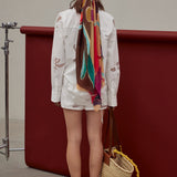 Embroidered Cutwork Poplin Shorts