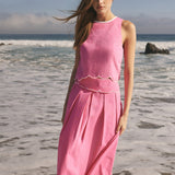 Scalloped Midi Skirt