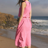 Scalloped Midi Skirt