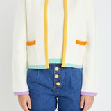 Color Block Sweater Cardigan