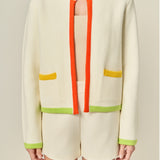 Color Block Sweater Cardigan