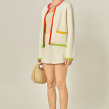 Color Block Sweater Cardigan