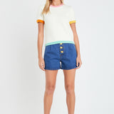 Color Block Sweater Top