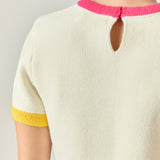 Color Block Sweater Top